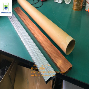 X Band Flat Rectangular Aluminum Copper Waveguide Tube